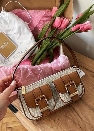 Оригінальна сумка michael kors zoe small signature logo pochette 🔥😍