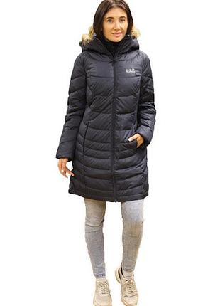 Пуховик жіночий jack wolfskin selenium down 1202901 black l