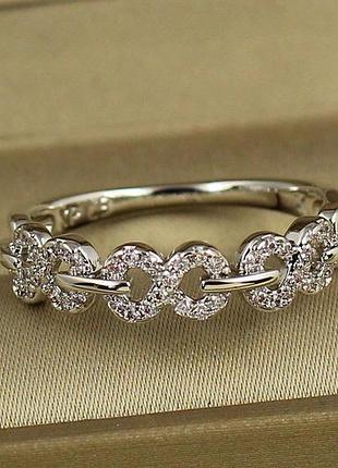 Кільце xuping jewelry вісімки сріблясте