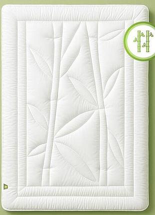 Ковдра бамбукова всесезонна ideia bamboo 175х210 см, штучний пух, тканина з бамбуком, антиалергійна, гіпоалергенна