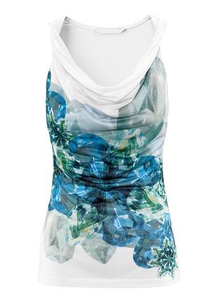 Трикотажна блузка-топ горловина водоспад h&m