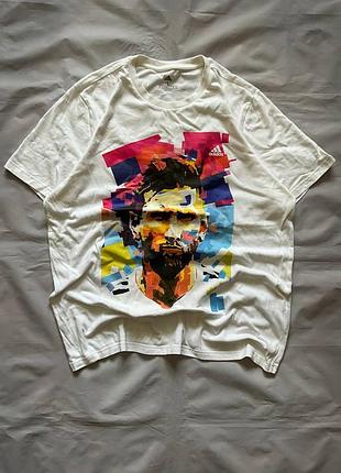 Футболка t-shirt adidas x messi big logo 2side