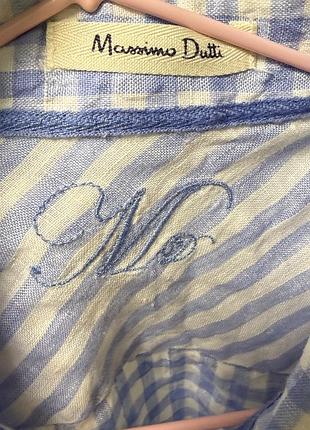 Лляна сорочка massimo dutti
