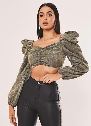 Блискучий топ блуза від missguided