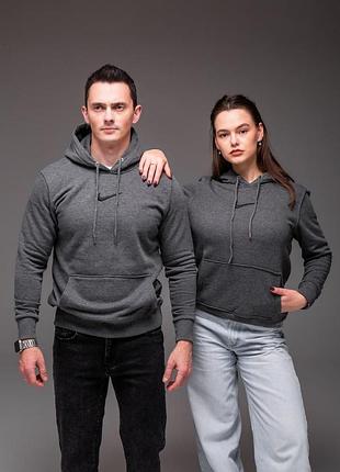 Утеплене зимове худі унісекс, тепле худі із 100% бавовни, s,m,l,xl,2xl,3xl