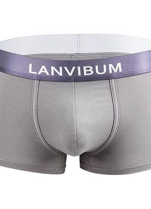 Мужское хлопковое нижнее белье lanvibum серого цвета
