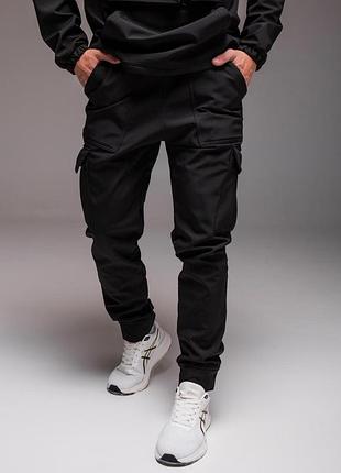 Мужские брюки с карманами с soft shell, s,m,l,xl,2xl,3xl