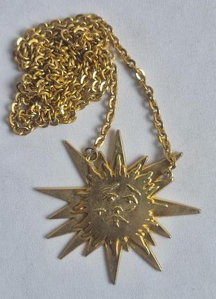 Редкость! винтажная подвеска salvador dali le roy soleil (90-е, оригинал)