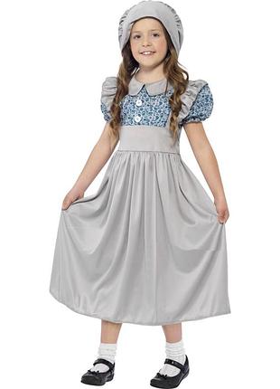 Костюм викторианской школьницы с шляпой 7-9 лет 122 см 128 см 134 см