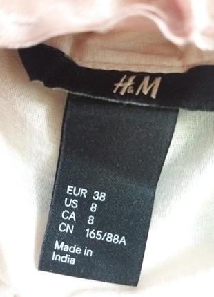 Легчайшая бавовняна сорочка сукня туніка h&m кольору пудри4 фото
