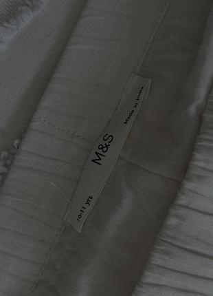 Біла міді спідниця m&s. літня бавовняна спідниця marks & spencer 6