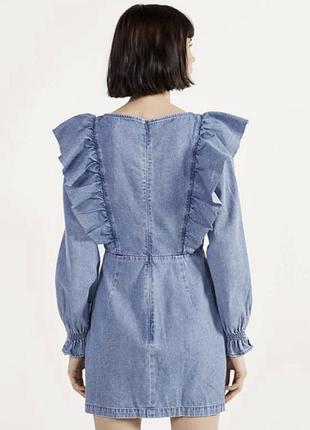 Джинсовий сарафан bershka denim 2