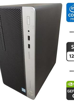 Компьютер hp prodesk 400 g4 tower / intel core i3-7100 (2 (4) ядра по 3.9 ghz) / 8 gb ddr4 / 128 gb ssd / nvidia geforce gt 730, 2