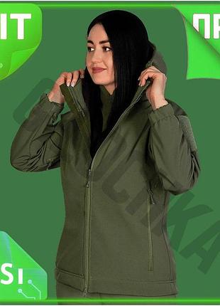 Ve куртка жіноча camotec softshell new version олива легка дихаюча для активного відпочинку та спорту n6w_ver