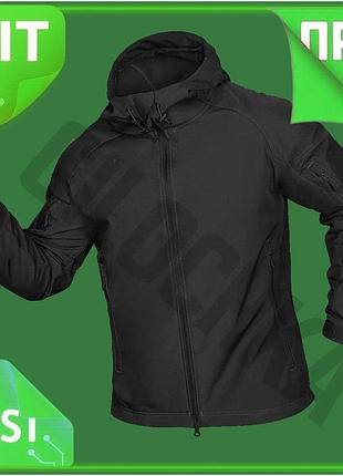 Ve куртка camotec stalker softshell new version черная для мужчин легкая ветро- и водостойкая куртка д n6w_ver