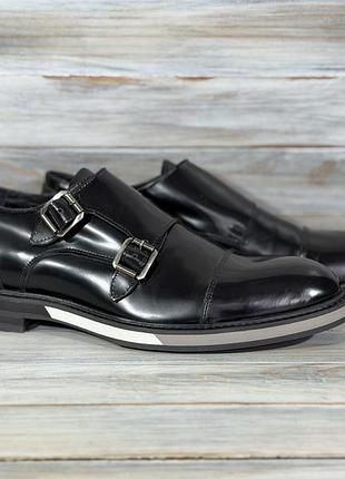 8 by yoox leather double monk кожаные монки