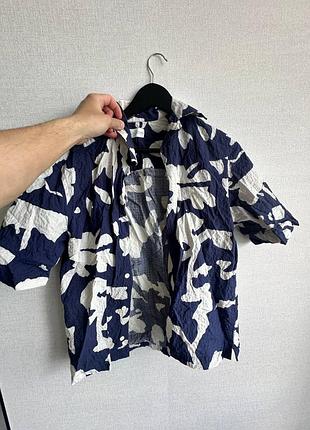 Мужская хлопковая рубашка zara