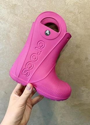 Резинові чоботи на дівчинку від crocs
