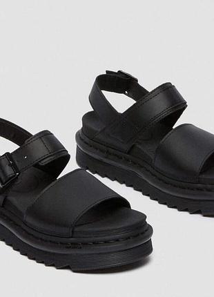 Кожаные  босоножки,сандалии dr. martens voss