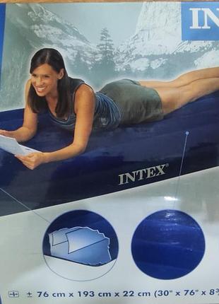 Надувной матрас intex 193х76х22 см (68950)