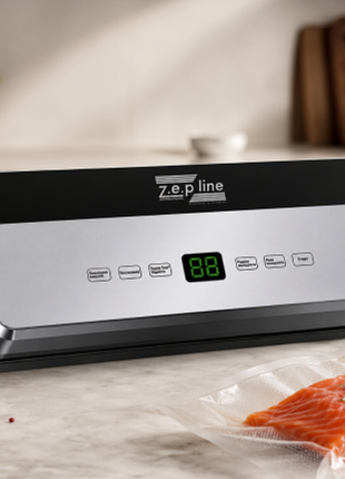 Вакууматор zepline 200 вт с led-подсветкой и набором пакетов