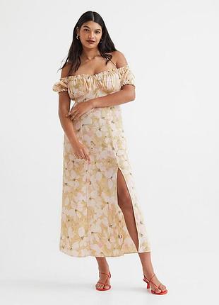 Довга сукня з розрізом на нозі h&m