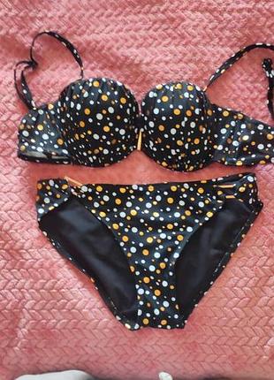 Новый раздельный купальник dorina (75c / xs) в горошек