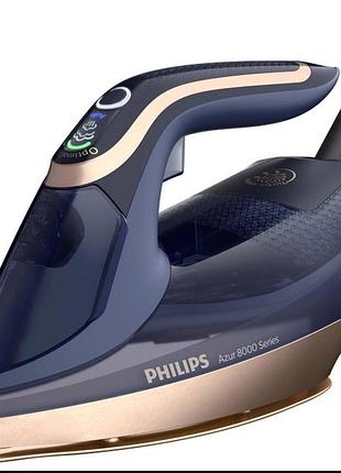Утюг philips azur 8000 series с керамической подошвой 3000вт турбопар/постоянная пара (dst8050/20)