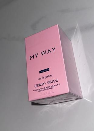 Жіночі парфуми my way intense💎 розкішні шлейфові духи армані франція 90 мл