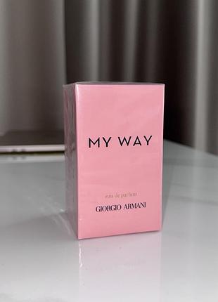 Жіночі парфуми армані my way💎 розкішні шлейфові духи армані франція 90 мл