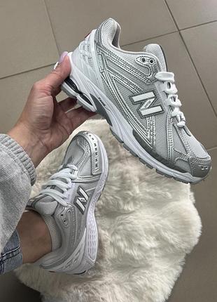 Кросівки new balance 1906 unisex, колір: сріблясті з сірим, натуральна шкіра/сітка, розміри: 37-41 (повномірні) сезон: весна/літо, ціна 1990грн