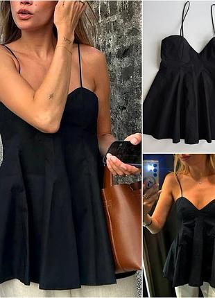 Топ з баскою zara зара.