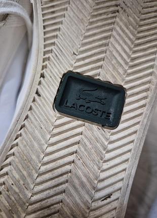 Кеды кожаные lacoste 42-43 размер оригинал 10