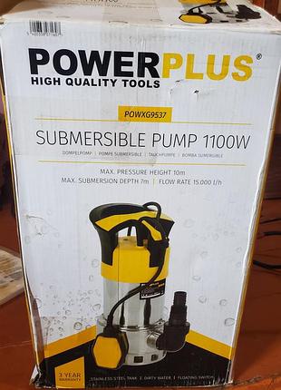 Занурювальний насос powerplus powxg9537 потужністю 1100 вт