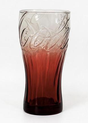 Стакан coca-cola красно-прозрачный