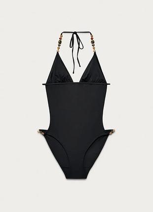 Купальник жіночий сірий zara new