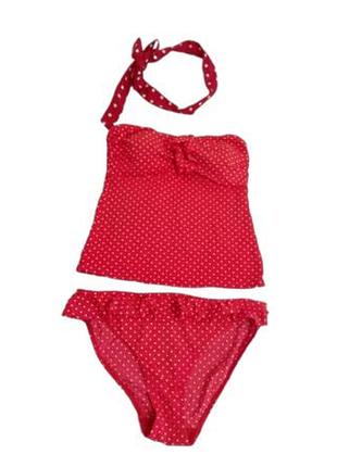 Купальник bhs в червоний горох pin up,пін-ап, 48-50 р/m-l