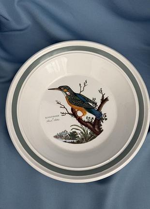 Вінтажна тарілка portmeirion «birds of britain – kingfisher»