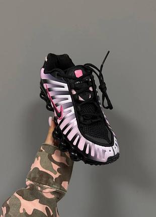 💕 жіночі кросівки nike shox tl | black / pink 3