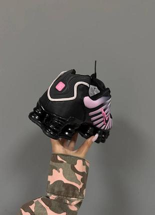 💕 жіночі кросівки nike shox tl | black / pink 4