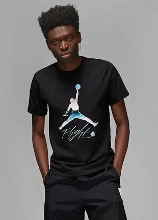 Футболка чоловіча air jordan flight metallic graphic t-shirt black dv8414-010