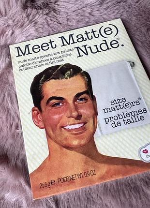 Тіні палетка thebalm meet matte nude нюдові коричневі