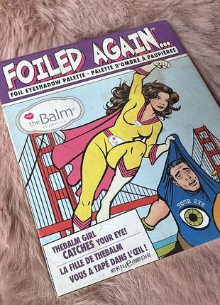 Тіні thebalm foiled again палетка тіні  металік