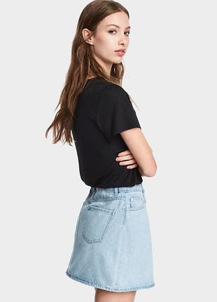 Джинсовая мини юбка h&amp;m