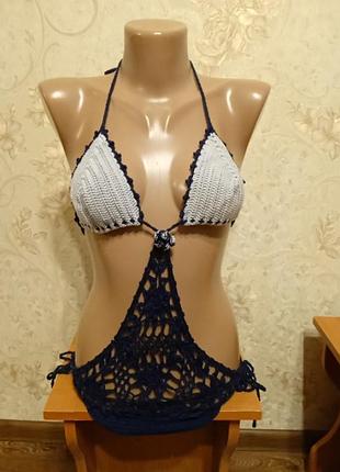 Купальник монокини вязаный крючком