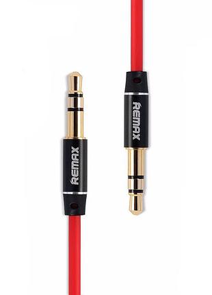 Audio кабель aux rm-l200 3.5 minijack male to male 2.0 м red remax 320103