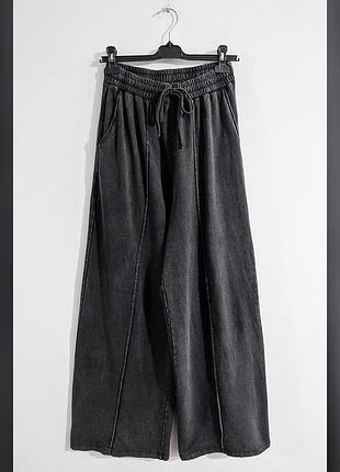 Брюки-палаццо спортивные вареные asos