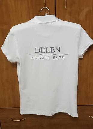 Женское поло kariban* delen private bank/l/ ( французский бренд). 2