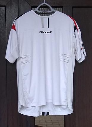 Футболка спортивная с сеткой babolat, xl.