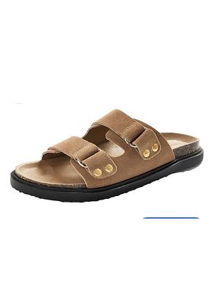 Кожаные сандалии шлепанцы анатомическая стелька birkenstock